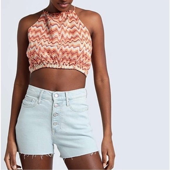 NWT Faithful the brand women’s halter crop top ottica top summer beach wear - Picture 10 of 10